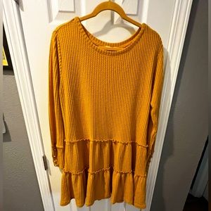 Mustard mini dress by Kori